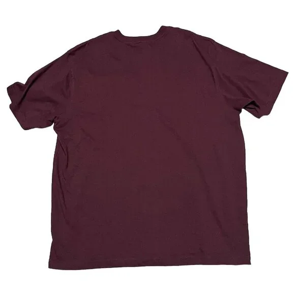 Carhartt Workwear Loose Fit T Shirt Maroon Men’s Extra Large XL - Picture 2 of 5
